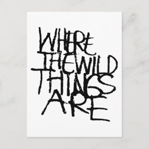 Where the Wild Things Are   Handwritten Postcard