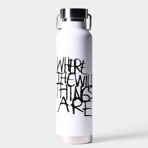 Where the Wild Things Are Handwritten Water Bottle