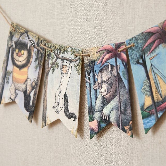 Where the Wild Things Are Illustrated Bunting (Creator Uploaded)