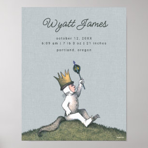 Where the Wild Things Are - King Max   Birth Stats Poster