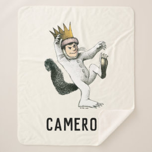 Where the Wild Things Are   Max   Add Your Name Sherpa Blanket