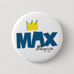 Where the Wild Things Are   Max and Crown 6 Cm Round Badge