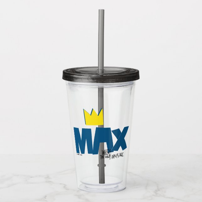 Where the Wild Things Are | Max and Crown Acrylic Tumbler (Front)