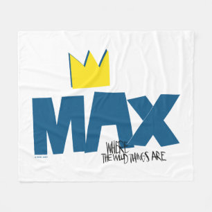 Where the Wild Things Are Max and Crown Fleece Blanket
