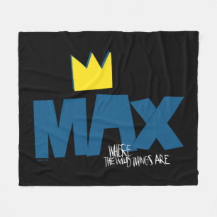 Where the Wild Things Are Max and Crown Fleece Blanket
