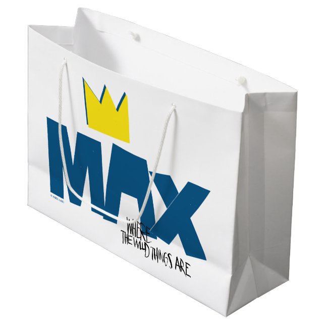 Where the Wild Things Are | Max and Crown Large Gift Bag (Front Angled)