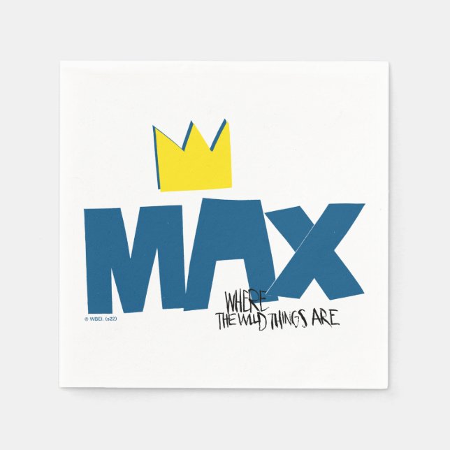 Where the Wild Things Are | Max and Crown Napkin (Front)