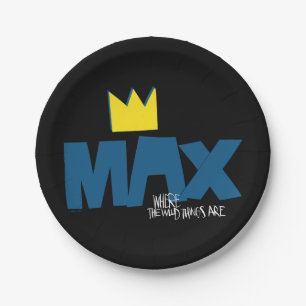 Where the Wild Things Are   Max and Crown Paper Plate