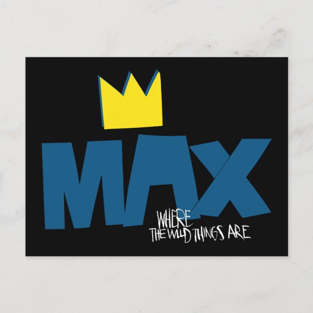 Where the Wild Things Are | Max and Crown Postcard (Front)
