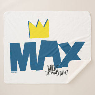 Where the Wild Things Are Max and Crown Sherpa Blanket