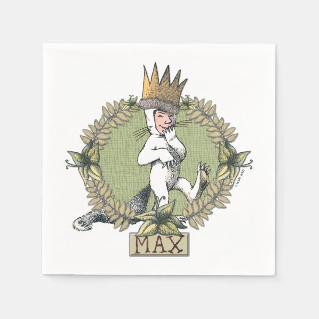 Where the Wild Things Are | Max Badge Napkin (Front)