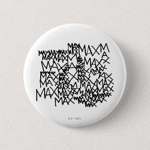 Where the Wild Things Are Max Repeated 6 Cm Round Badge