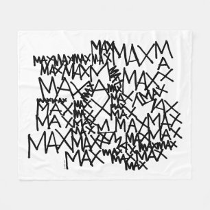 Where the Wild Things Are Max Repeated Fleece Blanket