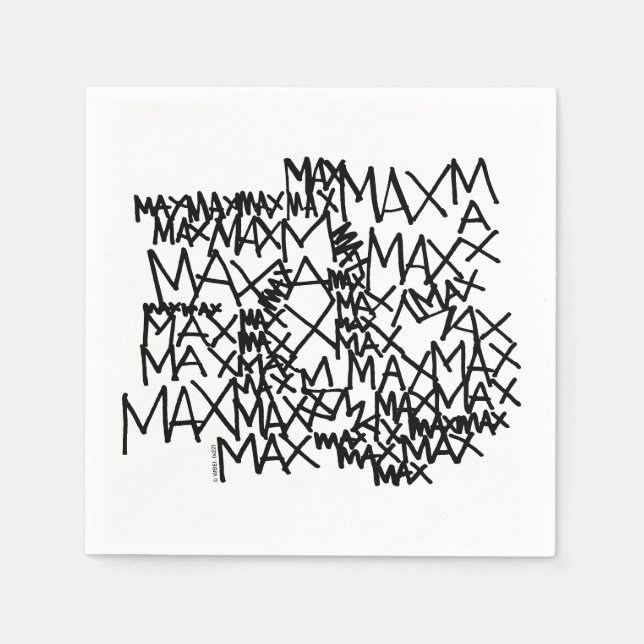 Where the Wild Things Are | Max Repeated Napkin (Front)