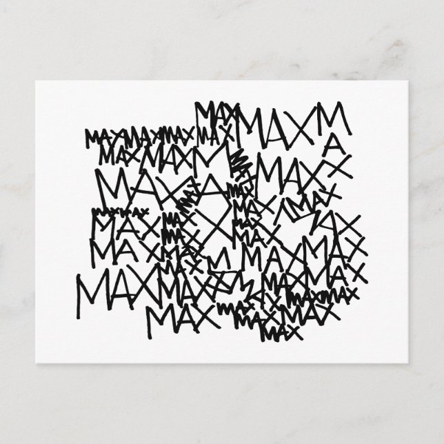 Where the Wild Things Are | Max Repeated Postcard (Front)