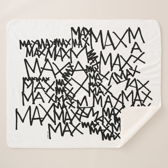 Where the Wild Things Are | Max Repeated Sherpa Blanket (Front (Horizontal))