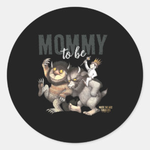 Where The Wild Things Are Mommy To Be Classic Round Sticker