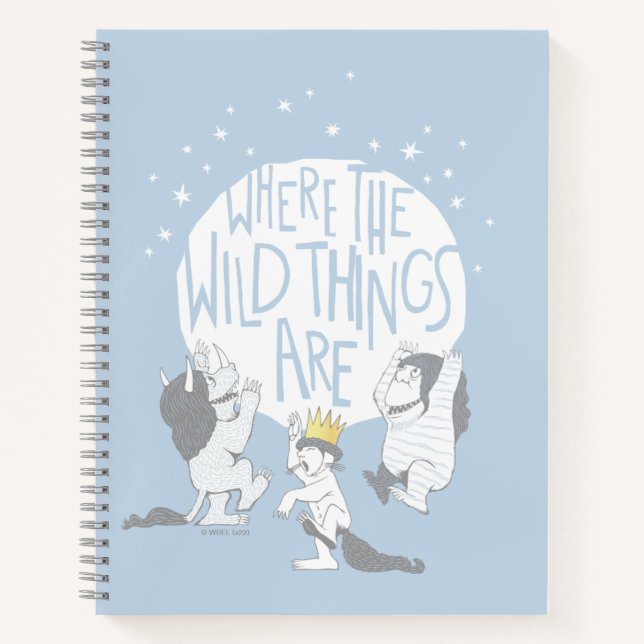 Where The Wild Things Are | Moon & Stars Notebook (Front)