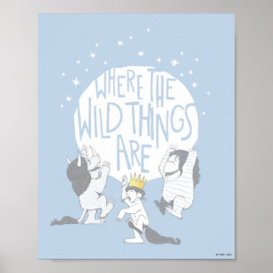 Where The Wild Things Are   Moon & Stars Poster