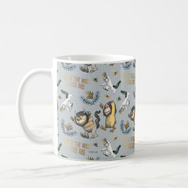 Where the Wild Things Are Pattern Coffee Mug (Left)