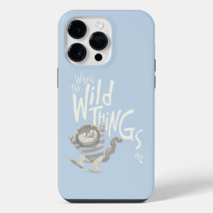 Where the Wild Things Are Quote - Blue iPhone 14 Pro Max Case