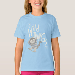 Where the Wild Things Are Quote - Blue T-Shirt