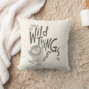Where the Wild Things Are Quote Cushion
