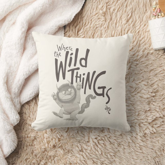 Where the Wild Things Are Quote Cushion (Blanket)