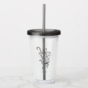 Where the Wild Things Are Quote Graphic Acrylic Tumbler