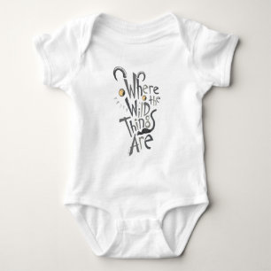 Where the Wild Things Are Quote Graphic Baby Bodysuit