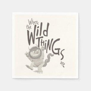 Where the Wild Things Are Quote Napkin