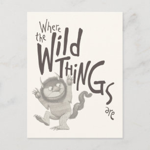 Where the Wild Things Are Quote Postcard