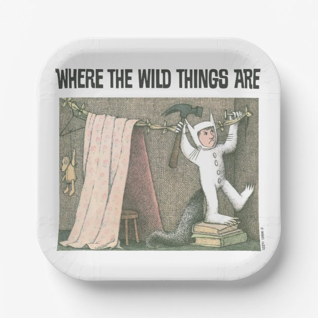 Where The Wild Things Are | Scene 1 Paper Plate (Front)