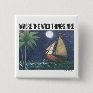 Where The Wild Things Are Scene 2 15 Cm Square Badge