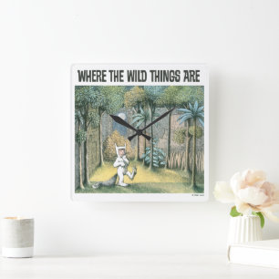 Where The Wild Things Are   Scene 4 Square Wall Clock