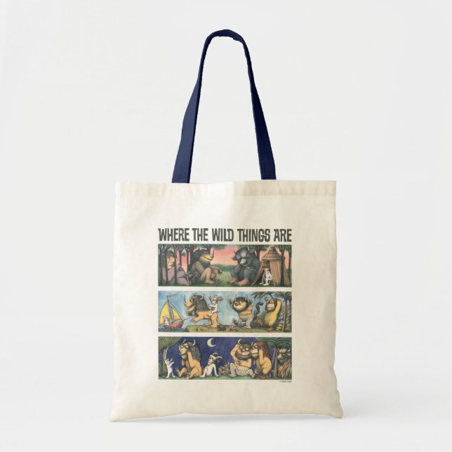 Where The Wild Things Are Scenes Tote Bag (Front)