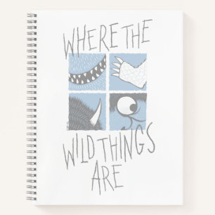 Where The Wild Things Are   Square Graphic Notebook