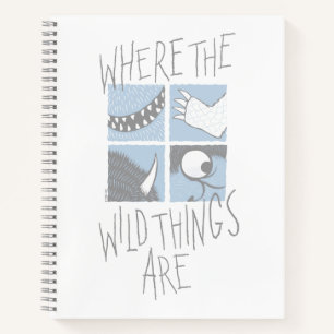 Where The Wild Things Are   Square Graphic Notebook