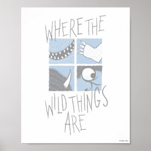 Where The Wild Things Are   Square Graphic Poster
