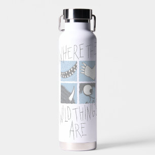 Where The Wild Things Are   Square Graphic Water Bottle
