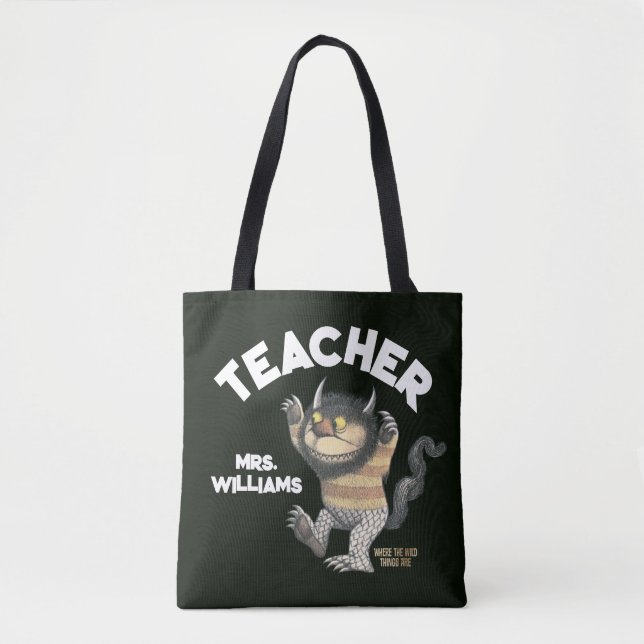 Where the Wild Things Are Teacher Tote Bag (Front)