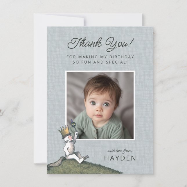 Where the Wild Things Are Thank You Card (Front)