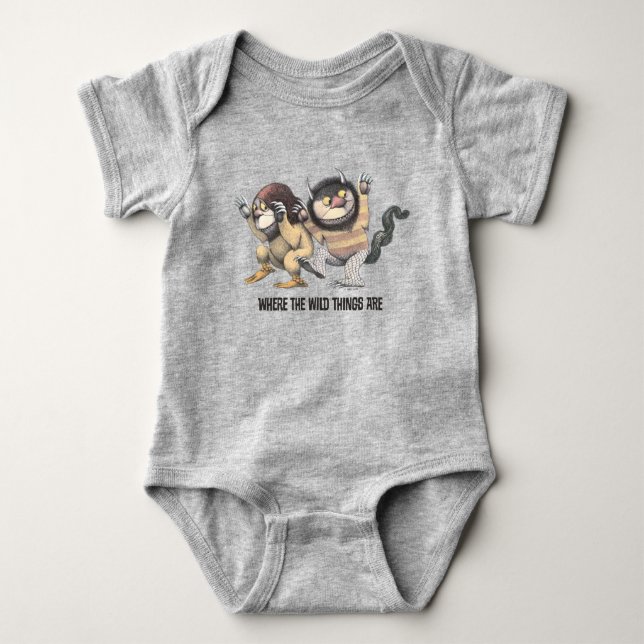 Where the Wild Things Are | Two Wild Things Baby Bodysuit (Front)