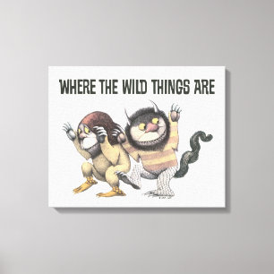 Where the Wild Things Are   Two Wild Things Canvas Print