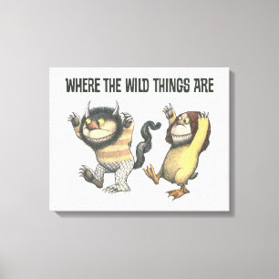 Where the Wild Things Are   Two Wild Things Canvas Print