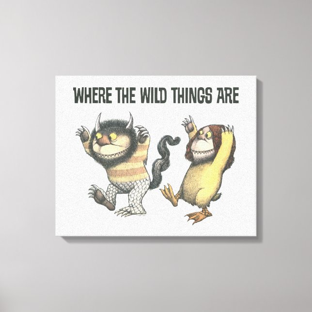 Where the Wild Things Are | Two Wild Things Canvas Print (Front)