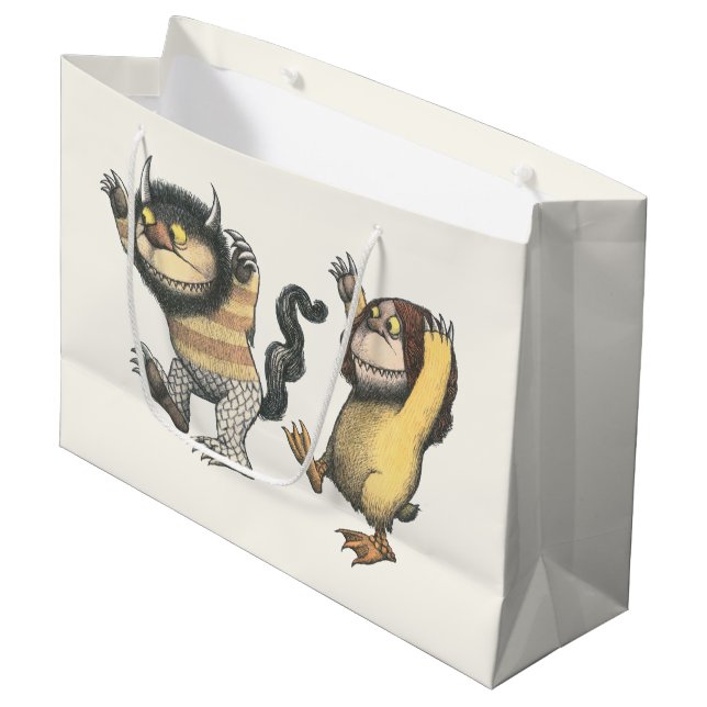 Where the Wild Things Are | Two Wild Things Large Gift Bag (Front Angled)