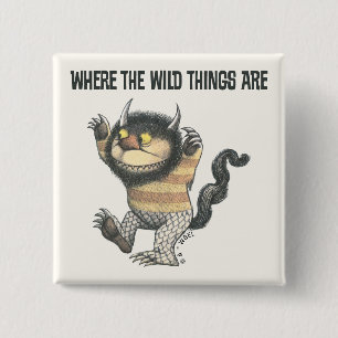Where the Wild Things Are Wild Thing 15 Cm Square Badge