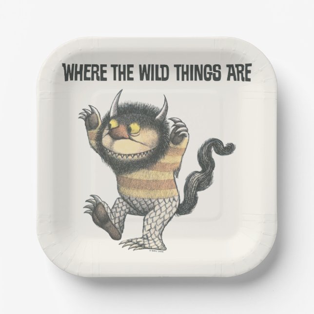 Where the Wild Things Are | Wild Thing Paper Plate (Front)