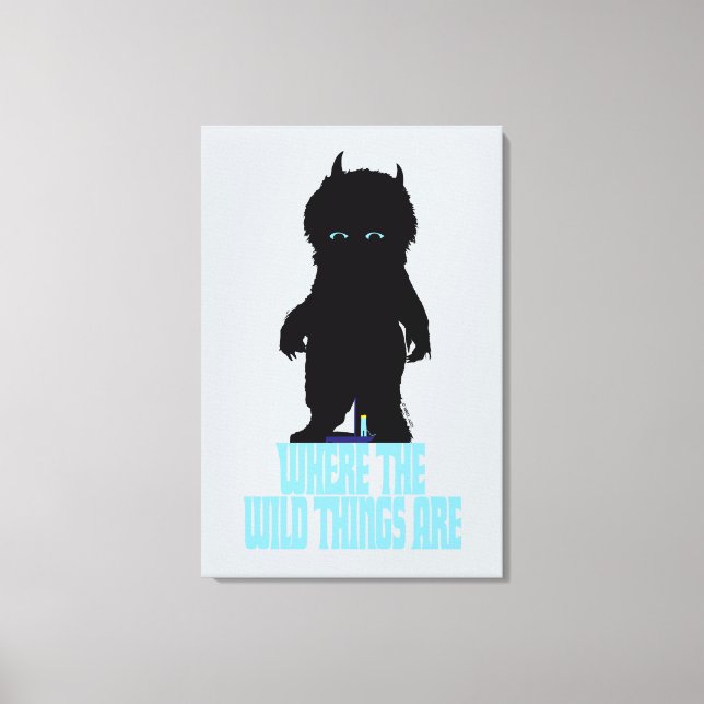 Where the Wild Things Are | Wild Thing Silhouette Canvas Print (Front)